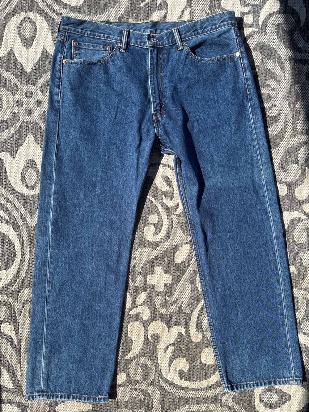 Levi's 505 Classic Straight Fit Men’s Blue Jeans 38x29